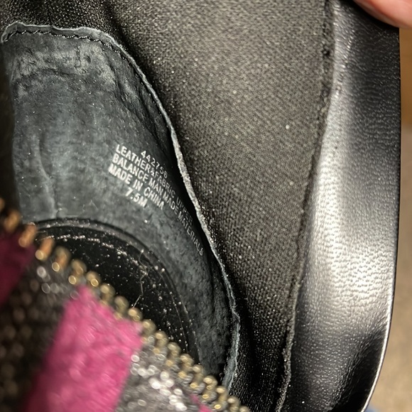 June by June Ambrose Peep Toe Fabric and Leather Wedge Bootie - Picture 9 of 9